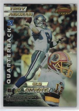 1996 Bowman's Best - Mirror Image - Refractor #3 - Troy Aikman, Gus Frerotte, Jim Harbaugh, Jeff Blake