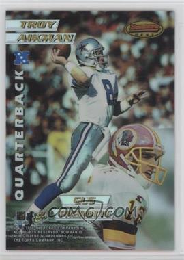 1996 Bowman's Best - Mirror Image - Refractor #3 - Troy Aikman, Gus Frerotte, Jim Harbaugh, Jeff Blake