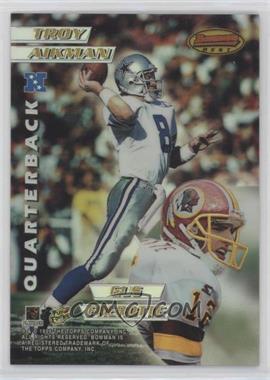 1996 Bowman's Best - Mirror Image - Refractor #3 - Troy Aikman, Gus Frerotte, Jim Harbaugh, Jeff Blake