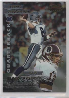 1996 Bowman's Best - Mirror Image #3 - Troy Aikman, Gus Frerotte, Jim Harbaugh, Jeff Blake