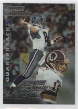 1996 Bowman's Best - Mirror Image #3 - Troy Aikman, Gus Frerotte, Jim Harbaugh, Jeff Blake