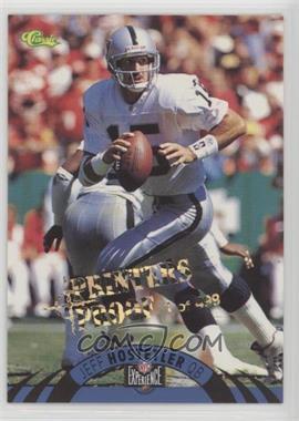 1996 Classic NFL Experience - [Base] - Printers Proof #9 - Jeff Hostetler /499