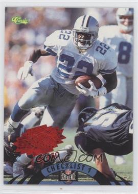 1996 Classic NFL Experience - [Base] - Red Super Bowl XXX #124 - Checklist - Emmitt Smith /150