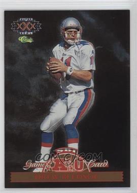 1996 Classic NFL Experience - Super Bowl Interactive Game Cards #AFC0 - Drew Bledsoe