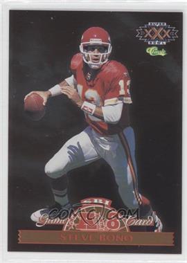 1996 Classic NFL Experience - Super Bowl Interactive Game Cards #AFC8 - Steve Bono