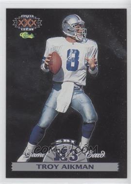 1996 Classic NFL Experience - Super Bowl Interactive Game Cards #NFC3 - Troy Aikman