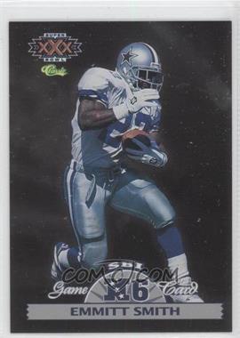 1996 Classic NFL Experience - Super Bowl Interactive Game Cards #NFC6 - Emmitt Smith