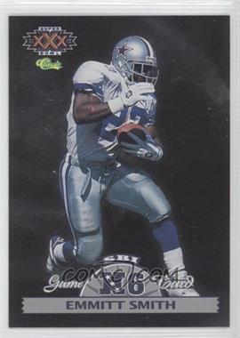 1996 Classic NFL Experience - Super Bowl Interactive Game Cards #NFC6 - Emmitt Smith