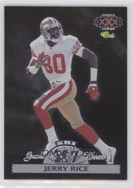 1996 Classic NFL Experience - Super Bowl Interactive Game Cards #NFC7 - Jerry Rice