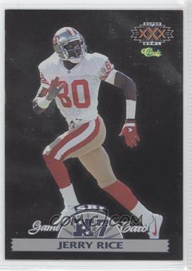 1996 Classic NFL Experience - Super Bowl Interactive Game Cards #NFC7 - Jerry Rice