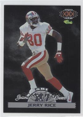 1996 Classic NFL Experience - Super Bowl Interactive Game Cards #NFC7 - Jerry Rice