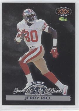 1996 Classic NFL Experience - Super Bowl Interactive Game Cards #NFC7 - Jerry Rice