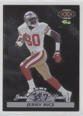 1996 Classic NFL Experience - Super Bowl Interactive Game Cards #NFC7 - Jerry Rice