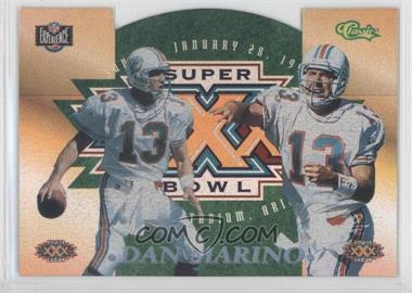 1996 Classic NFL Experience - Super Bowl XXX Die-Cuts Show Promos #2C - Dan Marino