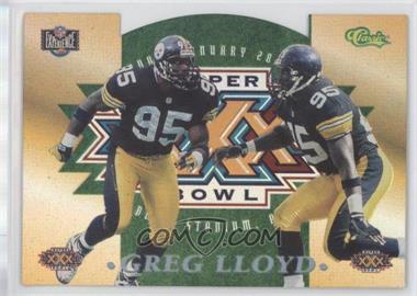 1996 Classic NFL Experience - Super Bowl XXX Die-Cuts Show Promos #3C - Greg Lloyd