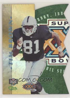 1996 Classic NFL Experience - Super Bowl XXX Die-Cuts #5A - Tim Brown