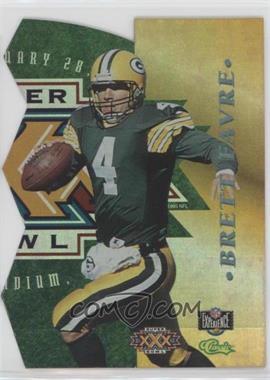 1996 Classic NFL Experience - Super Bowl XXX Die-Cuts #9B - Brett Favre