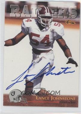1996 Classic NFL Rookies - [Base] - Autographs #37 - Lance Johnstone