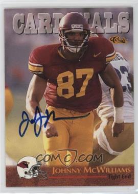 1996 Classic NFL Rookies - [Base] - Autographs #58 - Johnny McWilliams