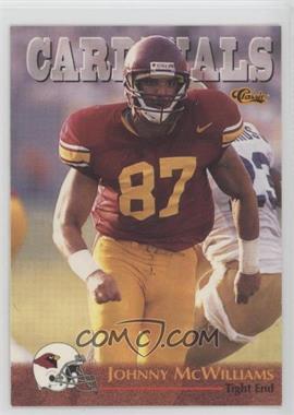 1996 Classic NFL Rookies - [Base] #58 - Johnny McWilliams