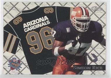 1996 Classic NFL Rookies - Road Jersey Image #RJ7 - Simeon Rice