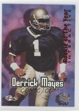 1996 Classic NFL Rookies - Rookie of the Year Interactive #RY13 - Derrick Mayes