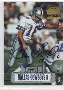 1996 Collector's Edge - Cowboybilia - Footballbilia Autographs #DCA-1 - Chris Boniol /4000