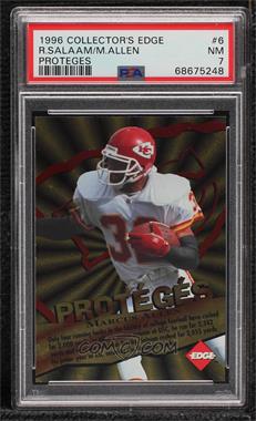 1996 Collector's Edge - Proteges #6 - Marcus Allen, Rashaan Salaam /1500 [PSA 7 NM]