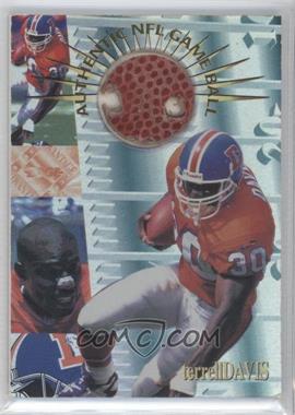 1996 Collector's Edge Advantage - Authentic Game Ball #G32 - Terrell Davis