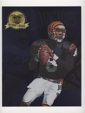 1996 Collector's Edge President's Reserve - Running Mates - Jumbo Silver #RM11 - Jeff Blake, Ki-Jana Carter /2000 [EX to NM]