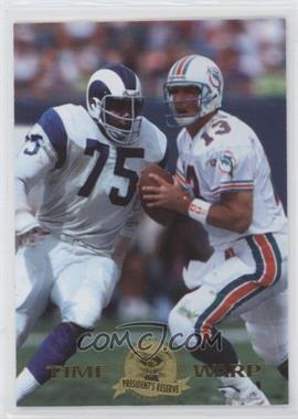 1996 Collector's Edge President's Reserve - Time Warp - CS #12 - Dan Marino, Deacon Jones /500