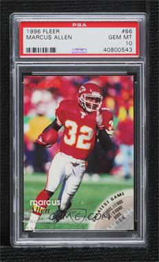 1996 Fleer - [Base] #66 - Marcus Allen [PSA 10 GEM MT]