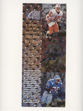 1996 Fleer Metal - Sample Sheet #S1-3 - Trent Dilfer, Brett Favre, Dave Meggett