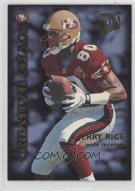 1996 Fleer Ultra Sensations - Creative Chaos #1.7 - Jerry Rice, Emmitt Smith