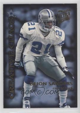 1996 Fleer Ultra Sensations - Creative Chaos #2.7 - Deion Sanders, Brett Favre