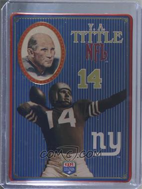 1996 Metallic Impressions QB Legends Golden Arm Greats - [Base] #3 - Y.A. Tittle