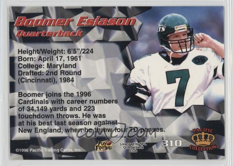 1996 Pacific Crown Collection Base 310 Boomer Esiason
