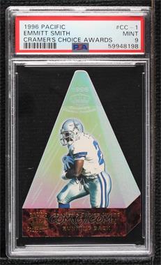 1996 Pacific Crown Collection - Cramer's Choice #CC-1 - Emmitt Smith [PSA 9 MINT]