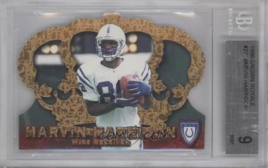 1996 Pacific Crown Royale - [Base] #CR-27 - Marvin Harrison [BGS 9 MINT]