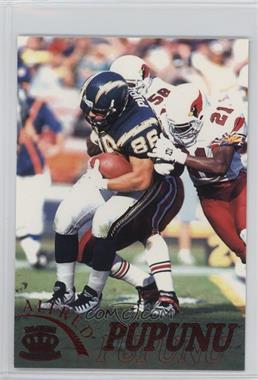 1996 Pacific Pure NFL Gridiron - [Base] - Red #107 - Alfred Pupunu