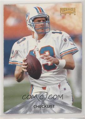 1996 Pinnacle - [Base] - Silver #195 - Checklist - Dan Marino