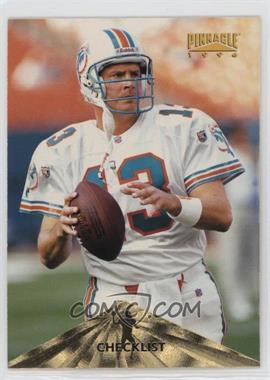 1996 Pinnacle - [Base] #195 - Checklist - Dan Marino