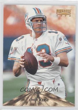 1996 Pinnacle - [Base] #195 - Checklist - Dan Marino