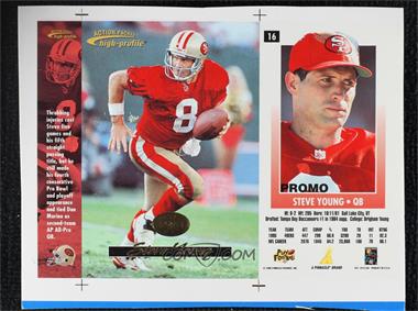 1996 Pinnacle Action Packed - [Base] - Promo Printing Proof #16 - Steve Young [EX to NM]