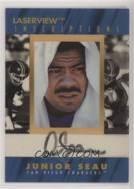 1996 Pinnacle Laser View - Inscriptions #_JUSE - Junior Seau /3000