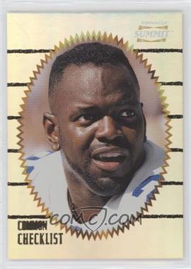 1996 Pinnacle Summit - [Base] - Premium Stock #197 - Checklist - Emmitt Smith