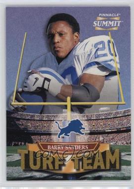 1996 Pinnacle Summit - Turf Team #6 - Barry Sanders /4000