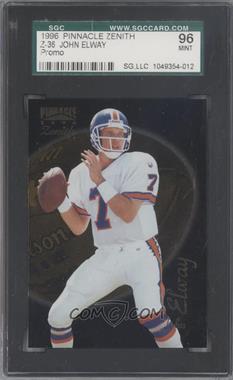 1996 Pinnacle Zenith - Promo #Z-36 - John Elway [SGC 9 MINT]