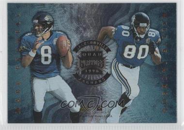 1996 Playoff Absolute - Quad Series #14 - Mark Brunell, Willie Jackson, Rob Johnson, James Stewart