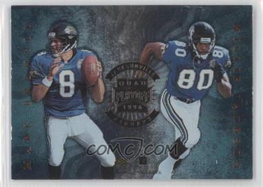 1996 Playoff Absolute - Quad Series #14 - Mark Brunell, Willie Jackson, Rob Johnson, James Stewart